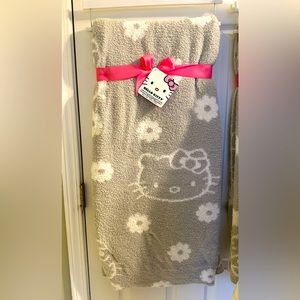 Hello Kitty Throw Blanket- Gray Super Soft